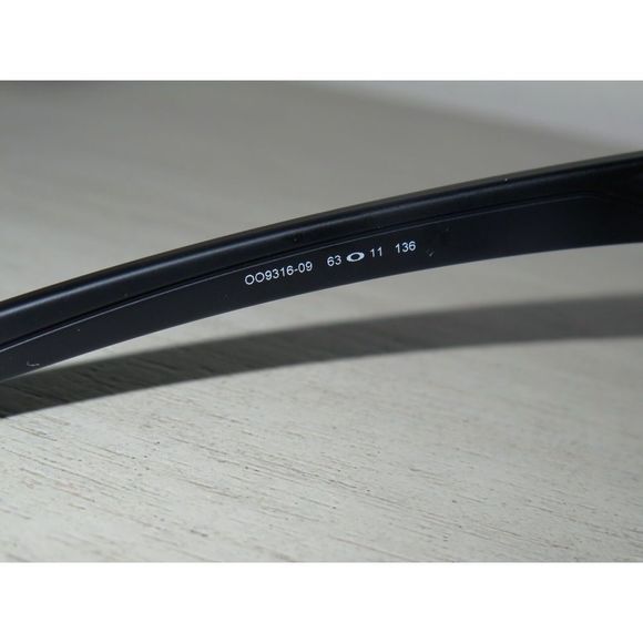 Oakley OO9316-09 Men's Thinlink Matte Black Frame Jade/Green Iridium Sunglasses - Picture 5 of 11